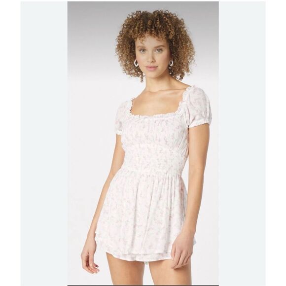 Hollister Sadie On Or Off Shoulder Floral Romper Size Small - Picture 1 of 14